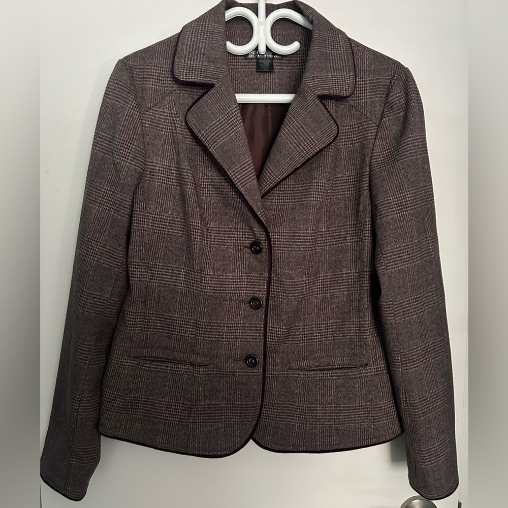 Point Zero Women's Blazer - Brown/Purple size Large